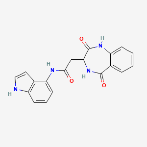 2-(2,5-dioxo-2,3,4,5-tetrahydro-1H-1,4-benzodiazepin-3-yl)-N-(1H-indol-4-yl)acetamide