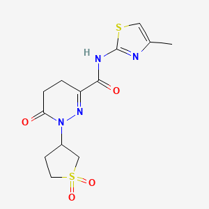 1-(1,1-dioxidotetrahydrothiophen-3-yl)-N-[(2Z)-4-methyl-1,3-thiazol-2(3H)-ylidene]-6-oxo-1,4,5,6-tetrahydropyridazine-3-carboxamide