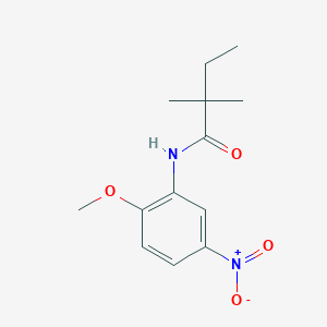 N-(2-methoxy-5-nitrophenyl)-2,2-dimethylbutanamide