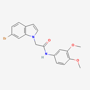 molecular formula C18H17BrN2O3 B14937505 2-(6-bromo-1H-indol-1-yl)-N-(3,4-dimethoxyphenyl)acetamide 