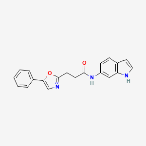 N-(1H-indol-6-yl)-3-(5-phenyl-1,3-oxazol-2-yl)propanamide