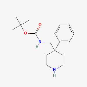 molecular formula C17H26N2O2 B1493753 (4-苯基-哌啶-4-基甲基)-氨基甲酸叔丁酯 CAS No. 1071866-01-7