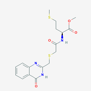 methyl N-({[(4-hydroxyquinazolin-2-yl)methyl]sulfanyl}acetyl)-L-methioninate