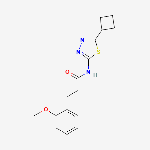 N-(5-cyclobutyl-1,3,4-thiadiazol-2-yl)-3-(2-methoxyphenyl)propanamide