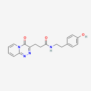 N-[2-(4-hydroxyphenyl)ethyl]-3-(4-oxo-4H-pyrido[2,1-c][1,2,4]triazin-3-yl)propanamide