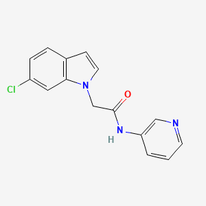 molecular formula C15H12ClN3O B14937579 2-(6-chloro-1H-indol-1-yl)-N-(pyridin-3-yl)acetamide 