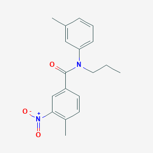 4-methyl-N-(3-methylphenyl)-3-nitro-N-propylbenzamide