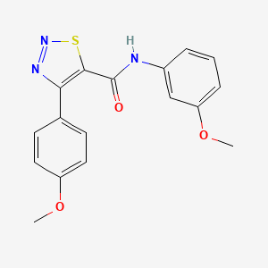 N-(3-methoxyphenyl)-4-(4-methoxyphenyl)-1,2,3-thiadiazole-5-carboxamide