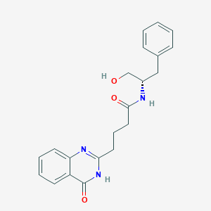 N-(1-hydroxy-3-phenylpropan-2-yl)-4-(4-oxo-3,4-dihydroquinazolin-2-yl)butanamide