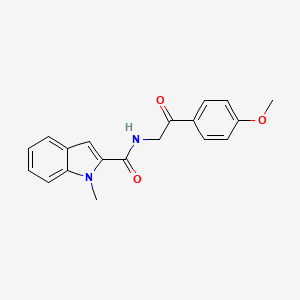 molecular formula C19H18N2O3 B14937640 N-[2-(4-methoxyphenyl)-2-oxoethyl]-1-methyl-1H-indole-2-carboxamide 