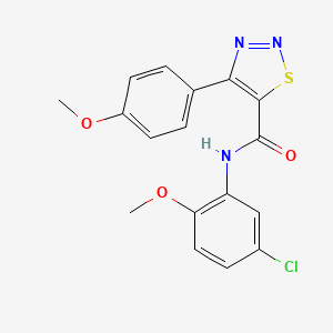 N-(5-chloro-2-methoxyphenyl)-4-(4-methoxyphenyl)-1,2,3-thiadiazole-5-carboxamide