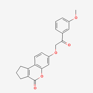 7-[2-(3-methoxyphenyl)-2-oxoethoxy]-2,3-dihydrocyclopenta[c]chromen-4(1H)-one