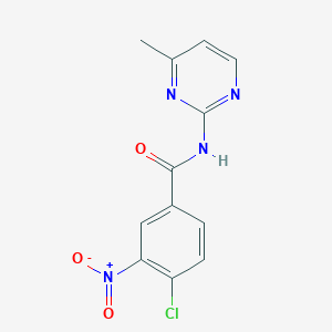 4-chloro-N-(4-methylpyrimidin-2-yl)-3-nitrobenzamide