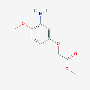 molecular formula C10H13NO4 B1493767 Methyl 2-(3-amino-4-methoxyphenoxy)acetate CAS No. 1170855-79-4