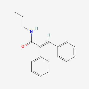 (2E)-2,3-diphenyl-N-propylprop-2-enamide