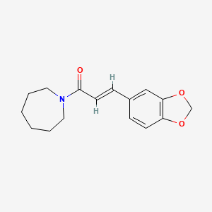 molecular formula C16H19NO3 B14937693 (2E)-1-(azepan-1-yl)-3-(1,3-benzodioxol-5-yl)prop-2-en-1-one 