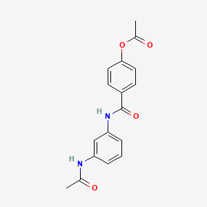 4-{[3-(Acetylamino)phenyl]carbamoyl}phenyl acetate