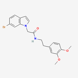 2-(6-bromo-1H-indol-1-yl)-N-[2-(3,4-dimethoxyphenyl)ethyl]acetamide