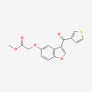 Methyl {[3-(thiophen-3-ylcarbonyl)-1-benzofuran-5-yl]oxy}acetate