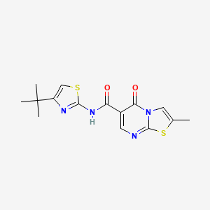 N-(4-(tert-butyl)thiazol-2-yl)-2-methyl-5-oxo-5H-thiazolo[3,2-a]pyrimidine-6-carboxamide