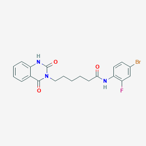 N-(4-bromo-2-fluorophenyl)-6-(2-hydroxy-4-oxoquinazolin-3(4H)-yl)hexanamide