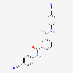 molecular formula C22H14N4O2 B14937759 N,3-benzenedicarboxamide CAS No. 250343-08-9