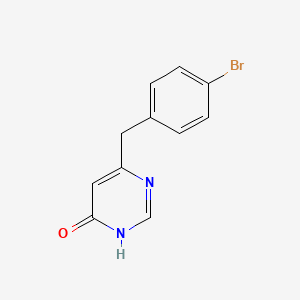 molecular formula C11H9BrN2O B1493776 6-(4-Bromobenzyl)pyrimidin-4-ol CAS No. 1368837-82-4