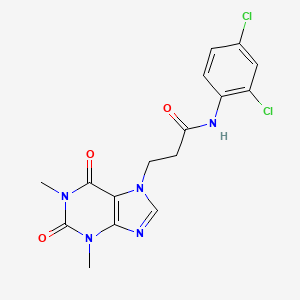 N-(2,4-dichlorophenyl)-3-(1,3-dimethyl-2,6-dioxo-1,2,3,6-tetrahydro-7H-purin-7-yl)propanamide