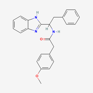 N-[1-(1H-benzimidazol-2-yl)-2-phenylethyl]-2-(4-methoxyphenyl)acetamide