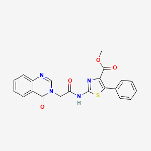 methyl 2-{[(4-oxoquinazolin-3(4H)-yl)acetyl]amino}-5-phenyl-1,3-thiazole-4-carboxylate