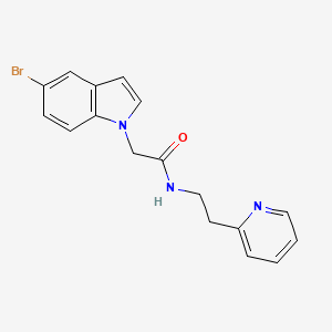 2-(5-bromo-1H-indol-1-yl)-N-[2-(2-pyridyl)ethyl]acetamide