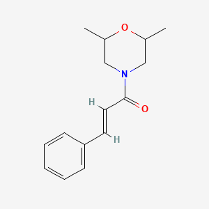 molecular formula C15H19NO2 B14937867 (2E)-1-(2,6-dimethylmorpholin-4-yl)-3-phenylprop-2-en-1-one 