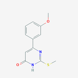 molecular formula C12H12N2O2S B1493787 6-(3-methoxyphenyl)-2-(methylthio)pyrimidin-4(3H)-one CAS No. 1178513-48-8