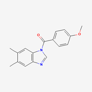 (5,6-dimethyl-1H-benzimidazol-1-yl)(4-methoxyphenyl)methanone