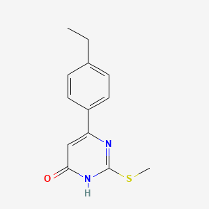 molecular formula C13H14N2OS B1493789 6-(4-ethylphenyl)-2-(methylthio)pyrimidin-4(3H)-one CAS No. 2098020-70-1