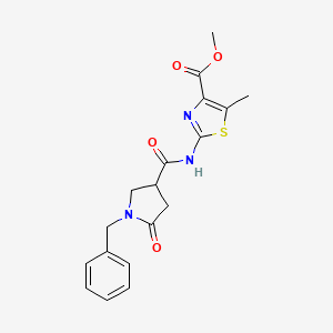 Methyl 2-{[(1-benzyl-5-oxopyrrolidin-3-yl)carbonyl]amino}-5-methyl-1,3-thiazole-4-carboxylate