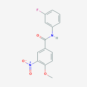 molecular formula C14H11FN2O4 B14937906 N-(3-fluorophenyl)-4-methoxy-3-nitrobenzamide 