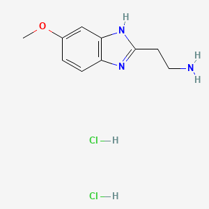 molecular formula C10H15Cl2N3O B1493791 2-(5-甲氧基-1H-苯并[d]咪唑-2-基)乙胺二盐酸盐 CAS No. 4078-55-1