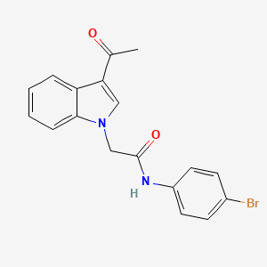 2-(3-acetyl-1H-indol-1-yl)-N-(4-bromophenyl)acetamide