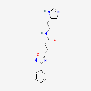 N-[2-(1H-imidazol-4-yl)ethyl]-3-(3-phenyl-1,2,4-oxadiazol-5-yl)propanamide