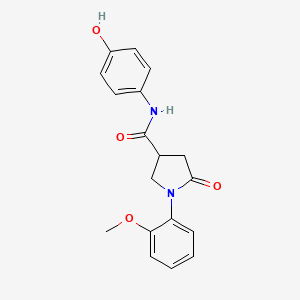 N-(4-hydroxyphenyl)-1-(2-methoxyphenyl)-5-oxopyrrolidine-3-carboxamide