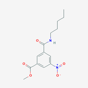 Methyl 3-nitro-5-(pentylcarbamoyl)benzoate