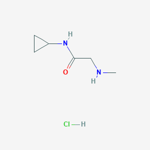 molecular formula C6H13ClN2O B1493806 N-Cyclopropyl-2-(methylamino)acetamide hydrochloride CAS No. 2089649-92-1