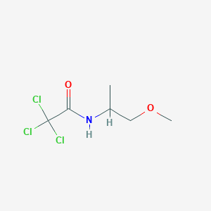 molecular formula C6H10Cl3NO2 B14938068 2,2,2-trichloro-N-(1-methoxypropan-2-yl)acetamide 