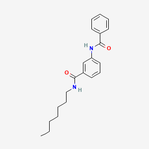 N-heptyl-3-[(phenylcarbonyl)amino]benzamide