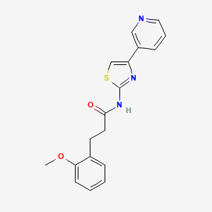 3-(2-methoxyphenyl)-N-(4-(pyridin-3-yl)thiazol-2-yl)propanamide