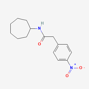 molecular formula C15H20N2O3 B14938147 N-cycloheptyl-2-(4-nitrophenyl)acetamide 