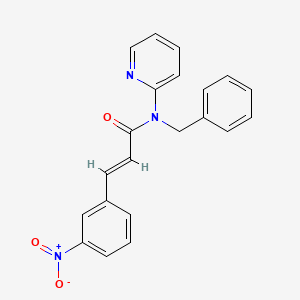 molecular formula C21H17N3O3 B14938156 (2E)-N-benzyl-3-(3-nitrophenyl)-N-(pyridin-2-yl)prop-2-enamide 