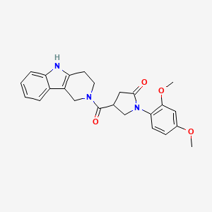 1-(2,4-dimethoxyphenyl)-4-(1,3,4,5-tetrahydro-2H-pyrido[4,3-b]indol-2-ylcarbonyl)pyrrolidin-2-one