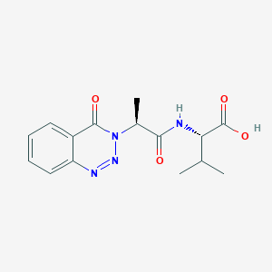 (2S)-3-methyl-2-({(2S)-2-[4-oxo-1,2,3-benzotriazin-3(4H)-yl]propanoyl}amino)butanoic acid